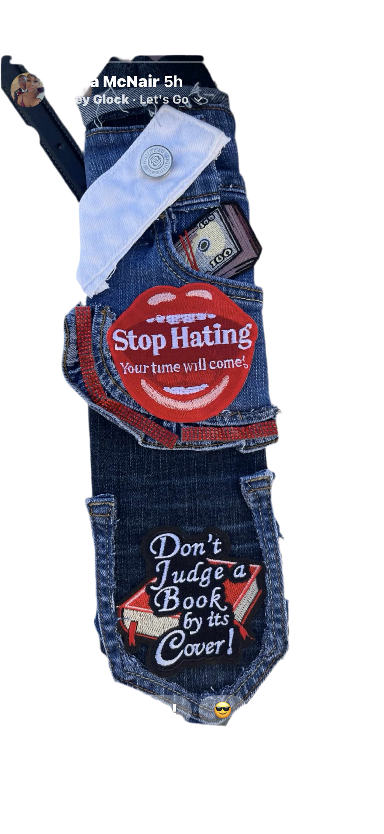 Stop hating denim junk tie