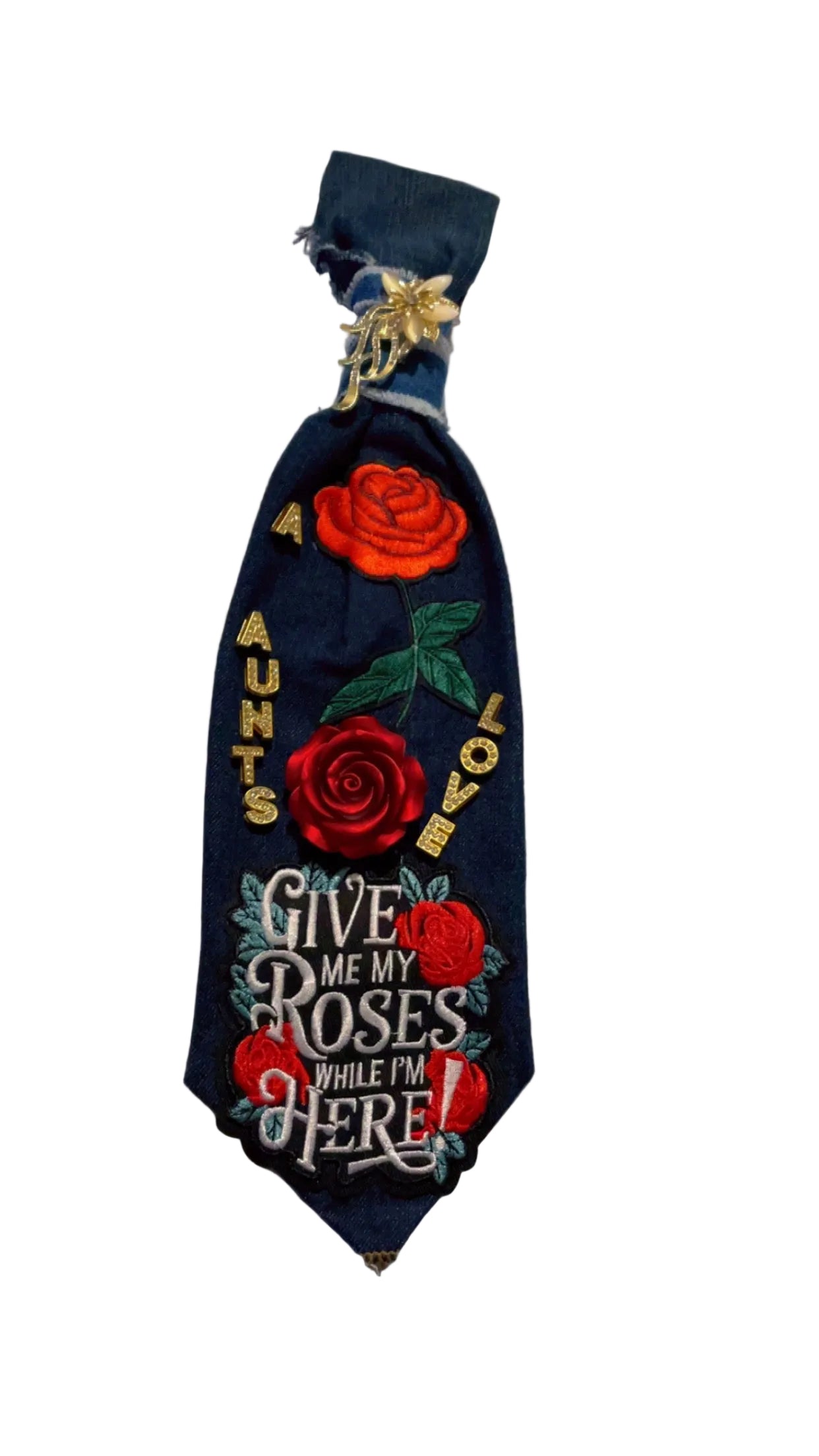 Custom Give me my roses necktie