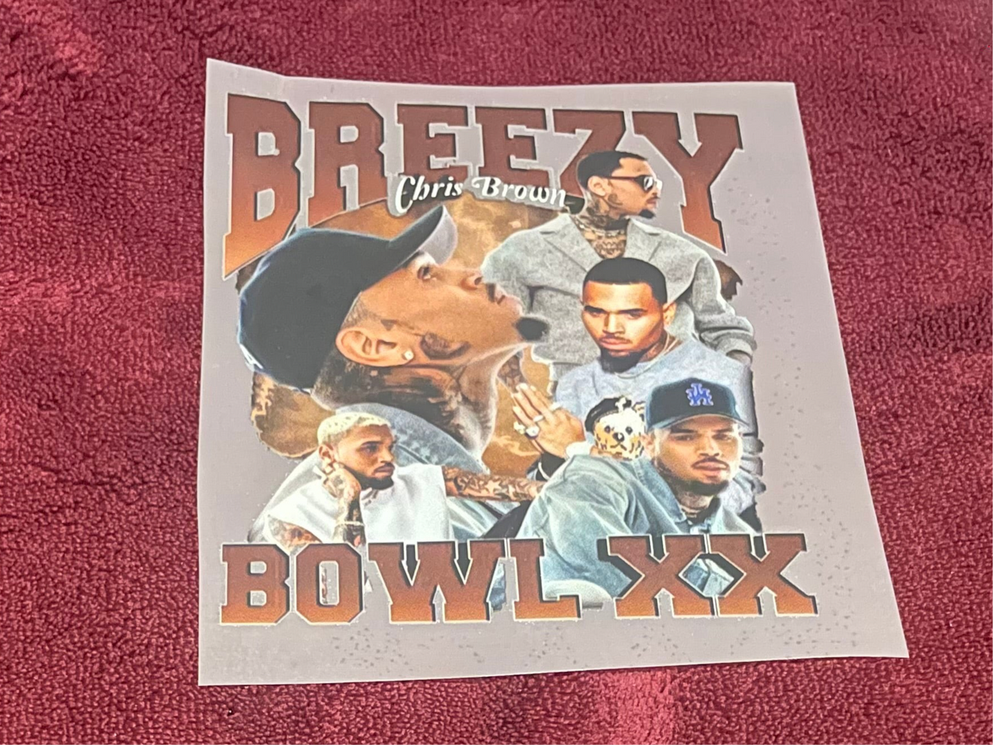 Chris Brown DTF small transfers