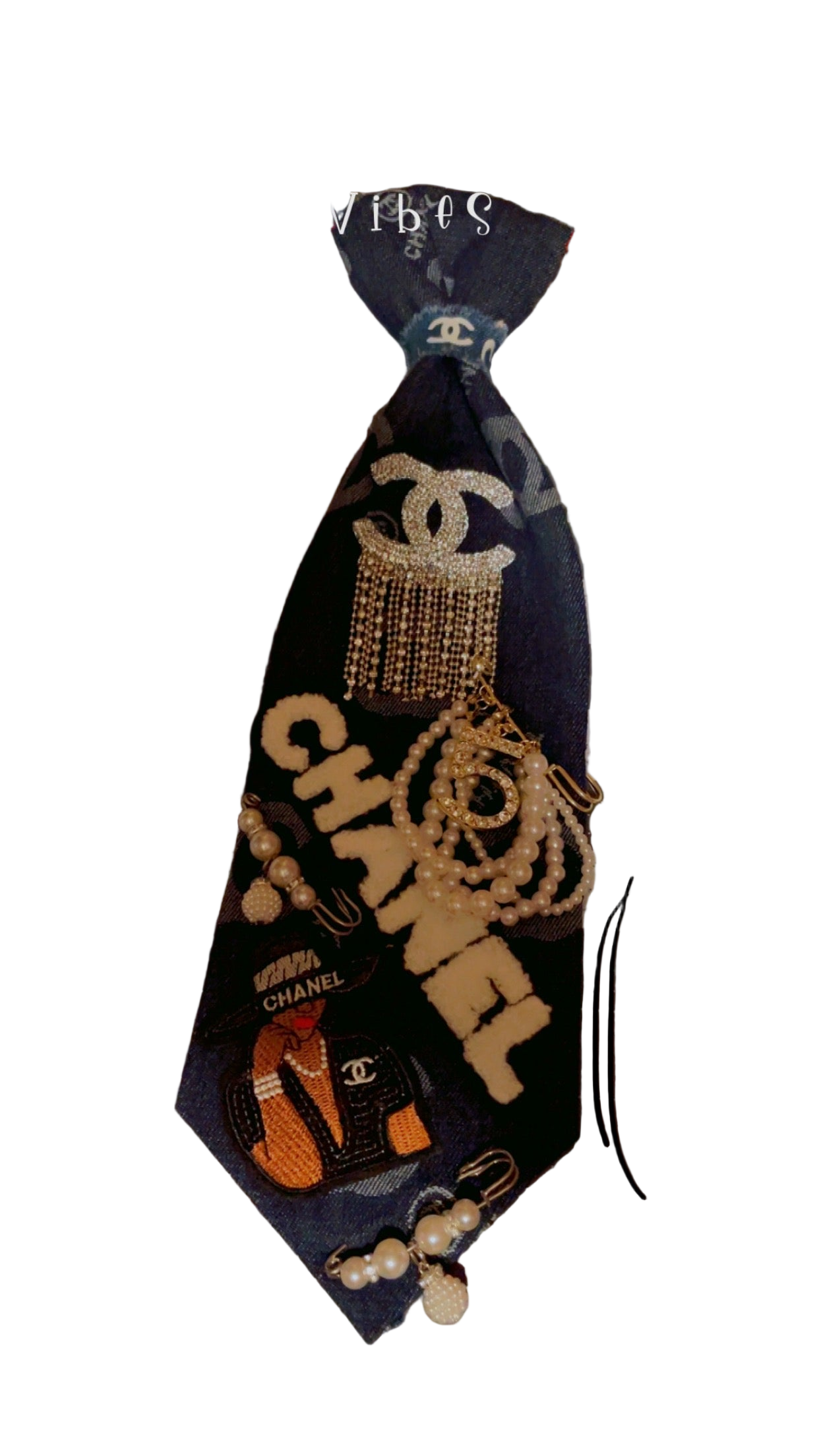 C denim necktie