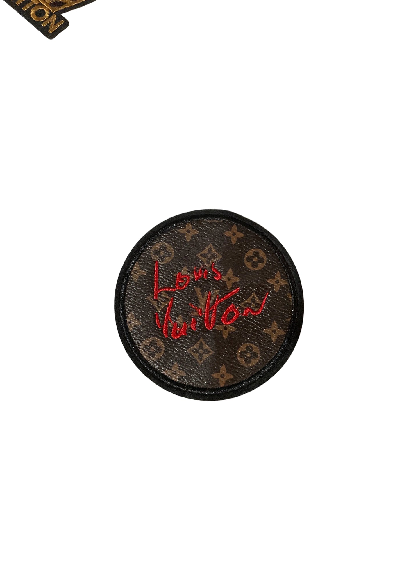 Circle leather patch