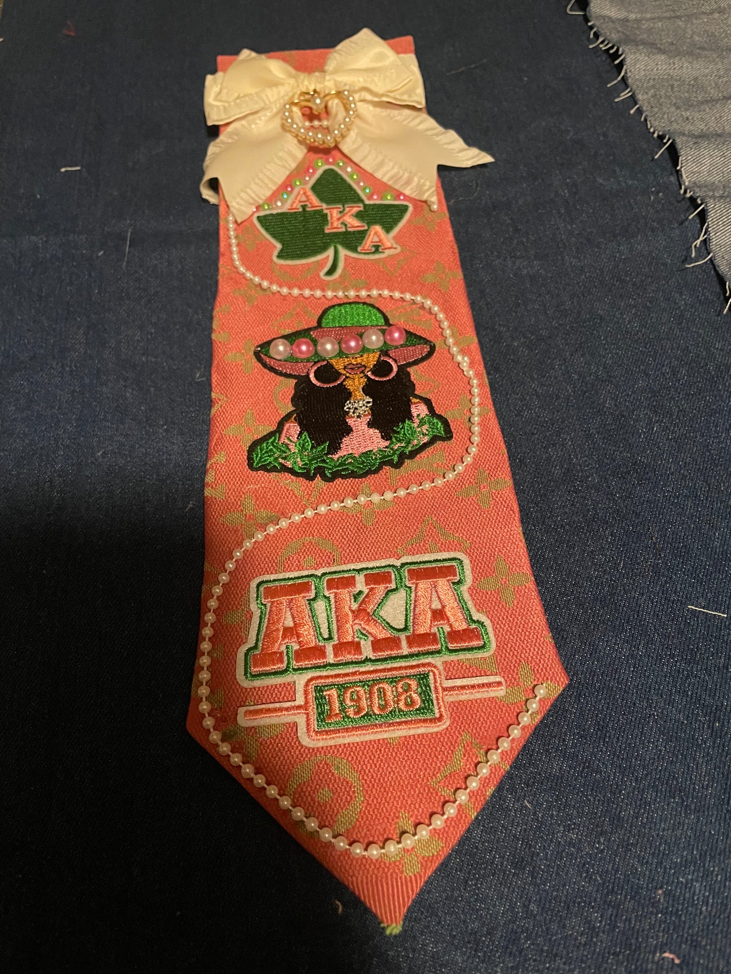 AKA inspired junk tie