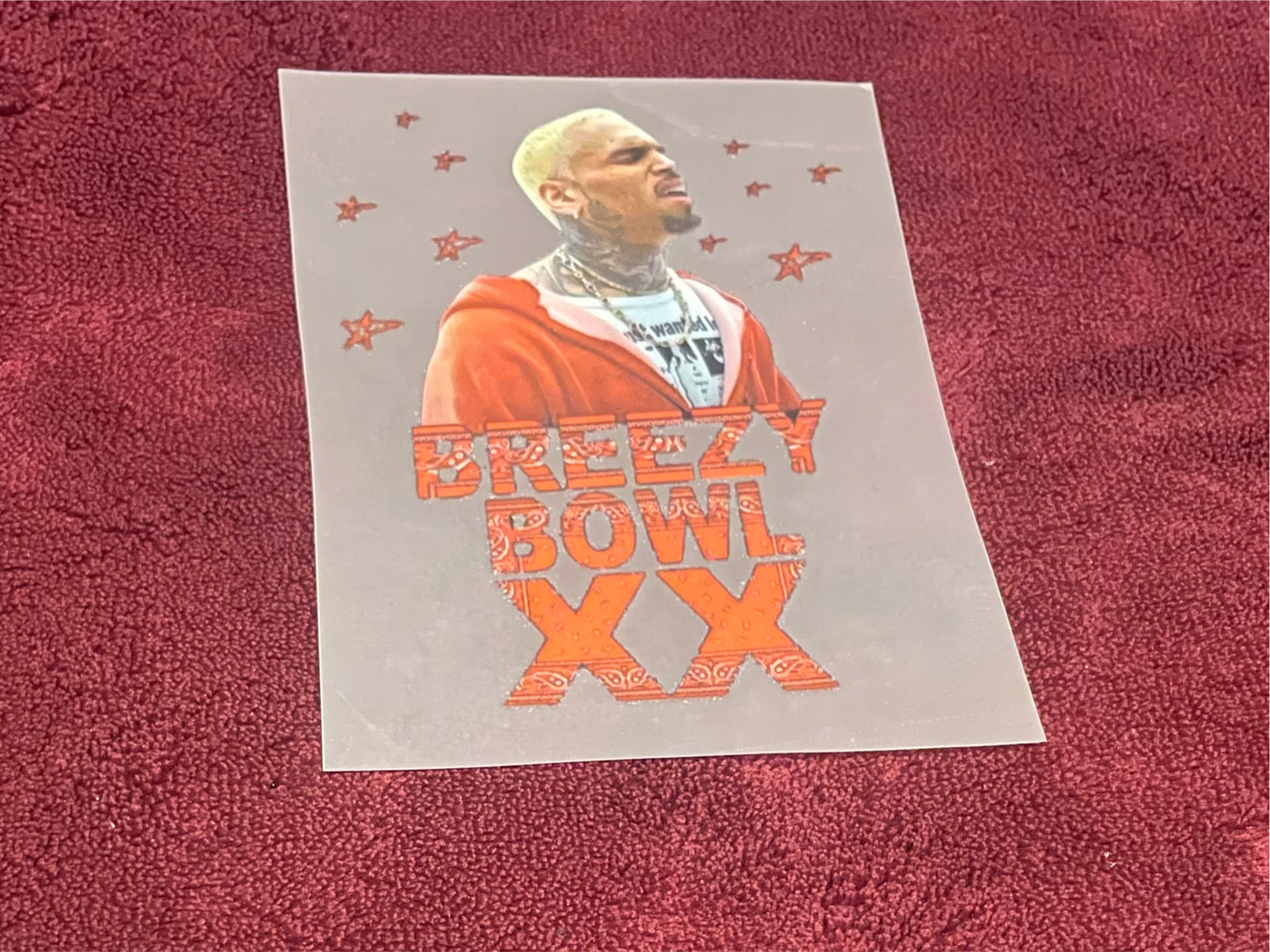 Chris Brown DTF small transfers