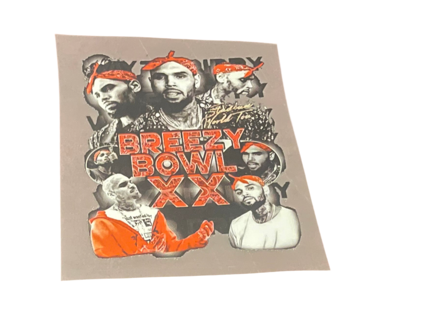 Chris Brown DTF small transfers