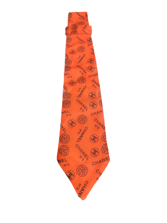 Cc flower necktie