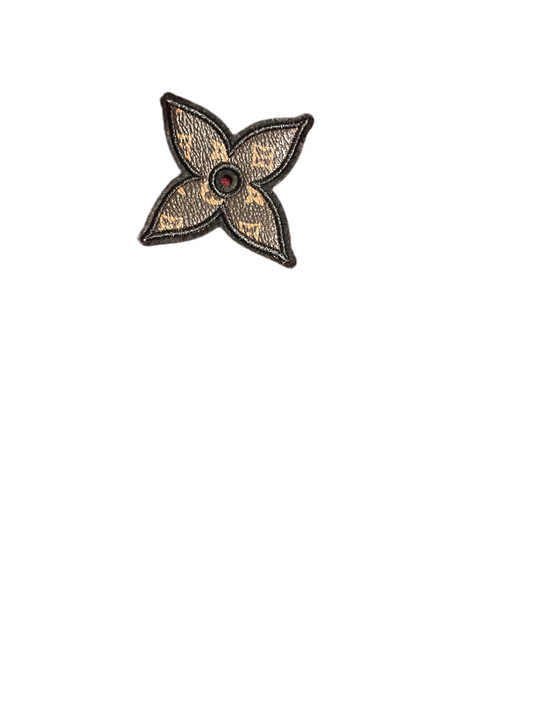 Faux leather shape patches