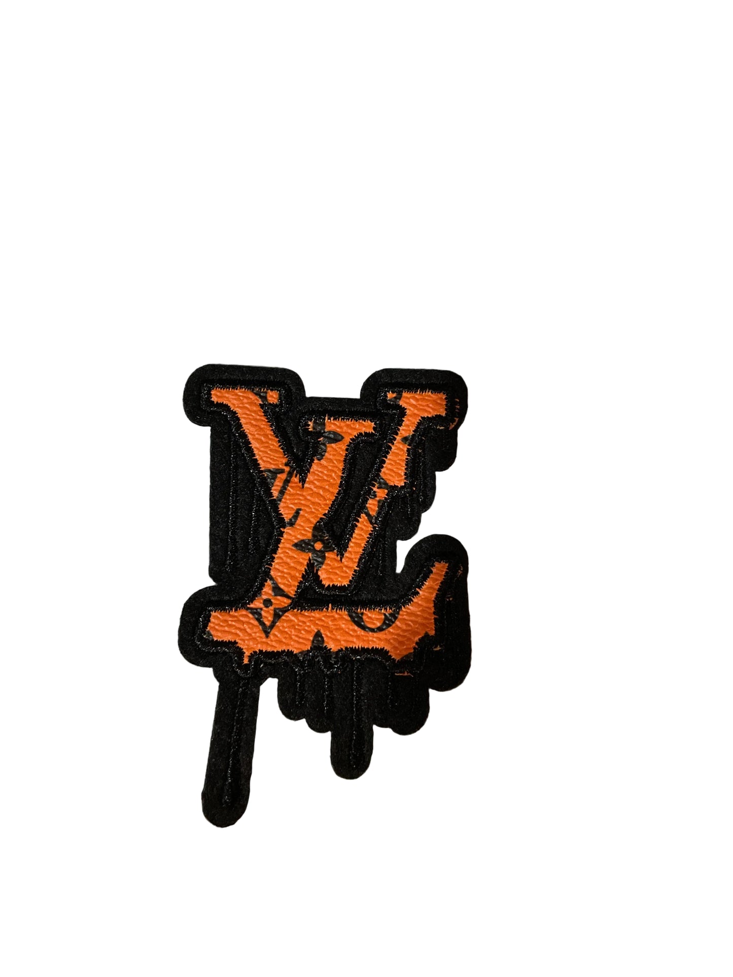 Faux leather shape patches