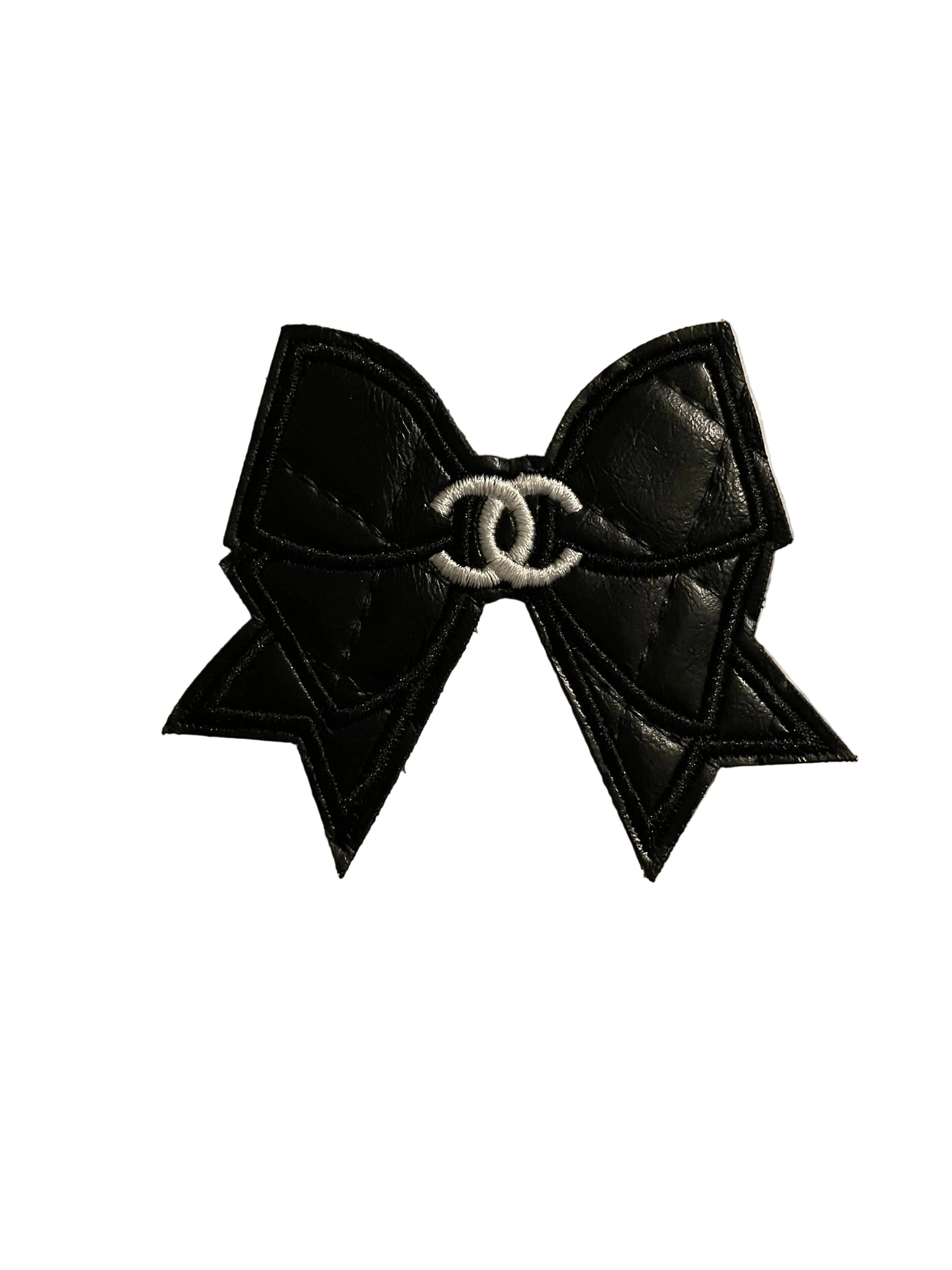 Leather heart/bow