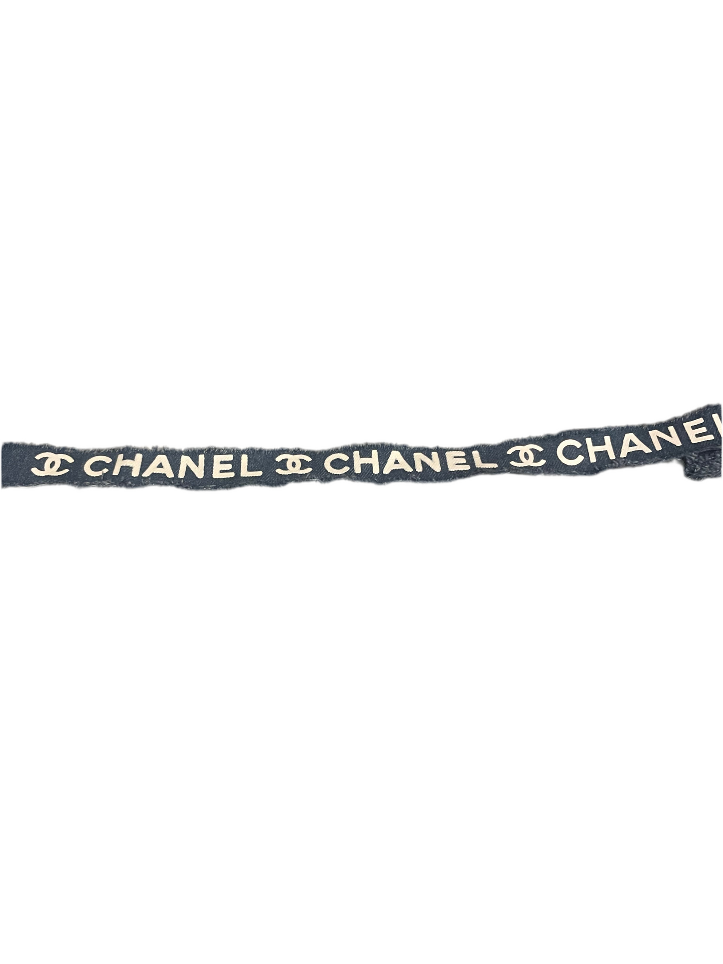 Denim ribbon trim