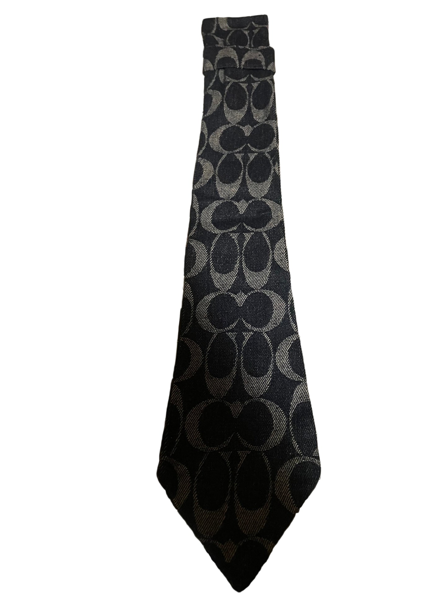 Ch dark denim necktie