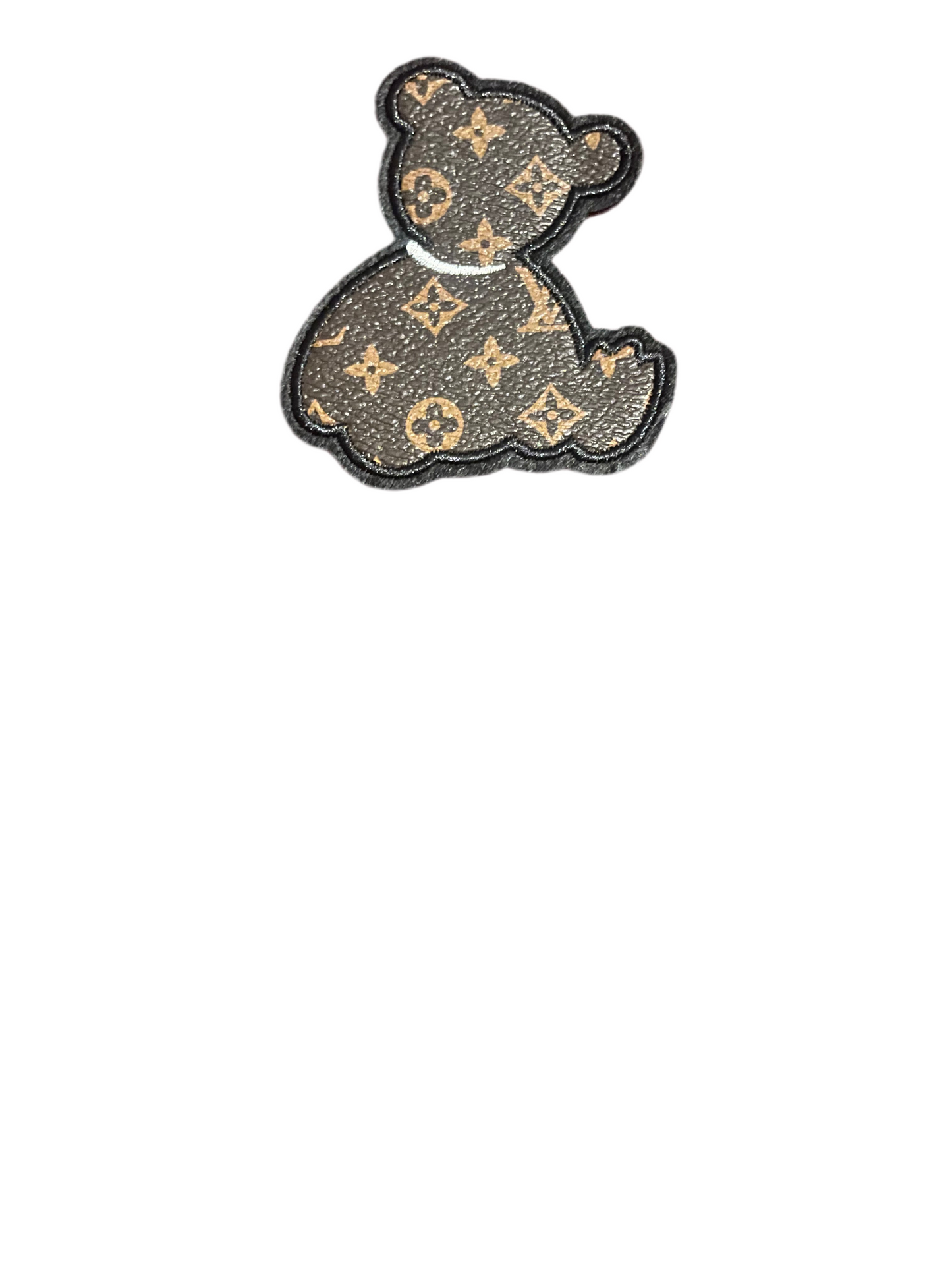 Faux leather shape patches