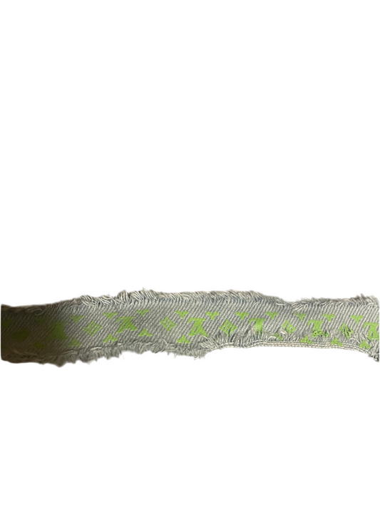 Denim ribbon green