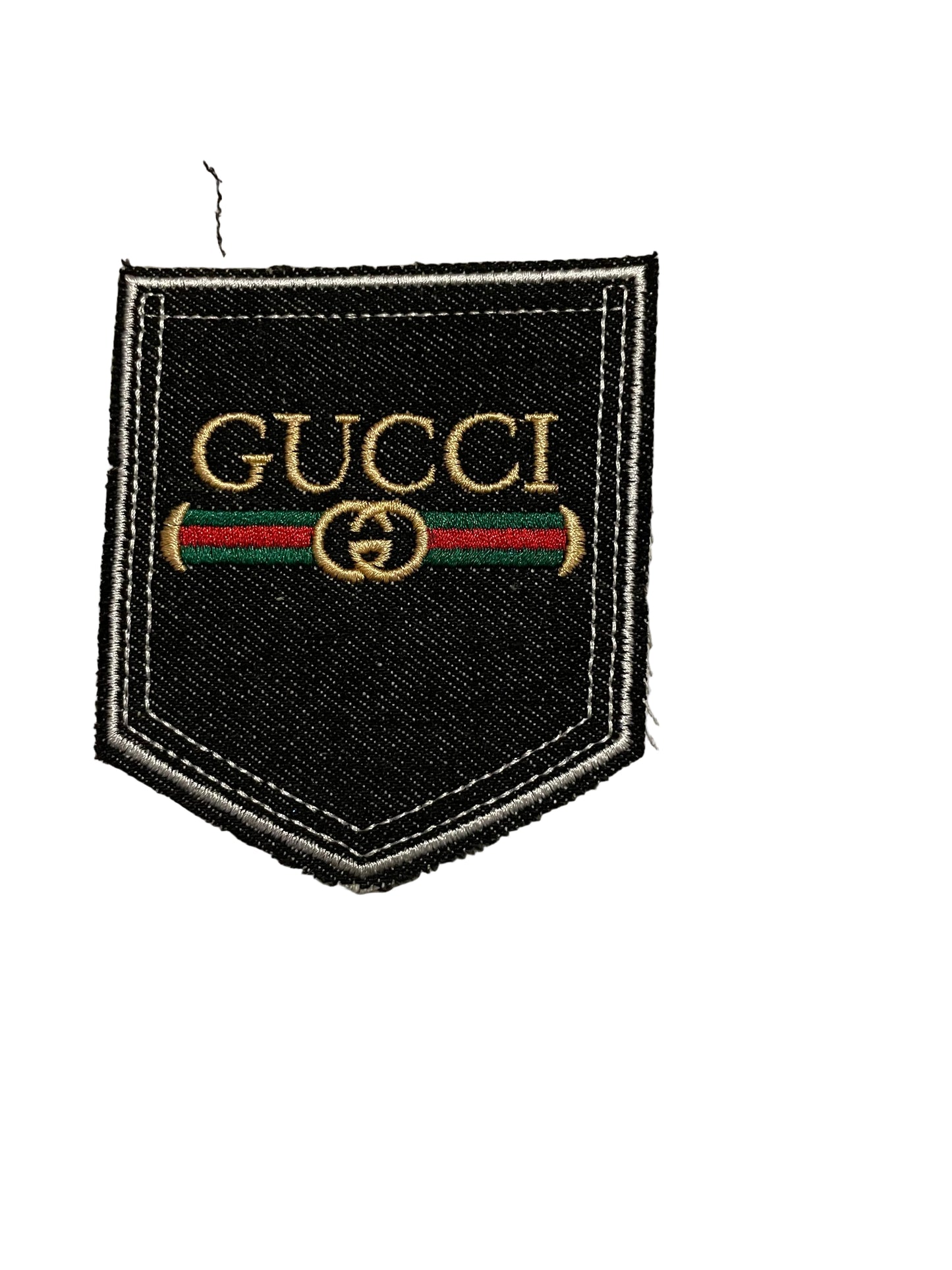 Gg black denim pocket