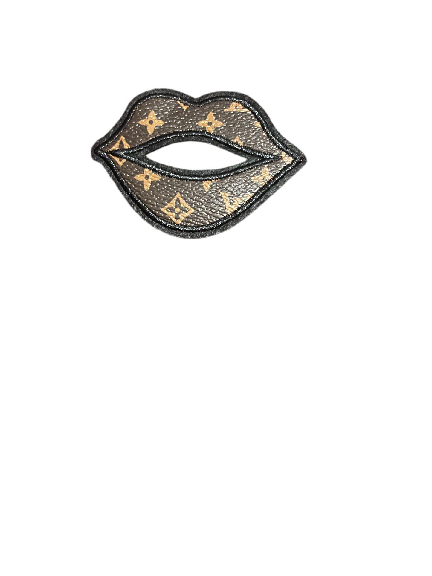 Faux leather shape patches