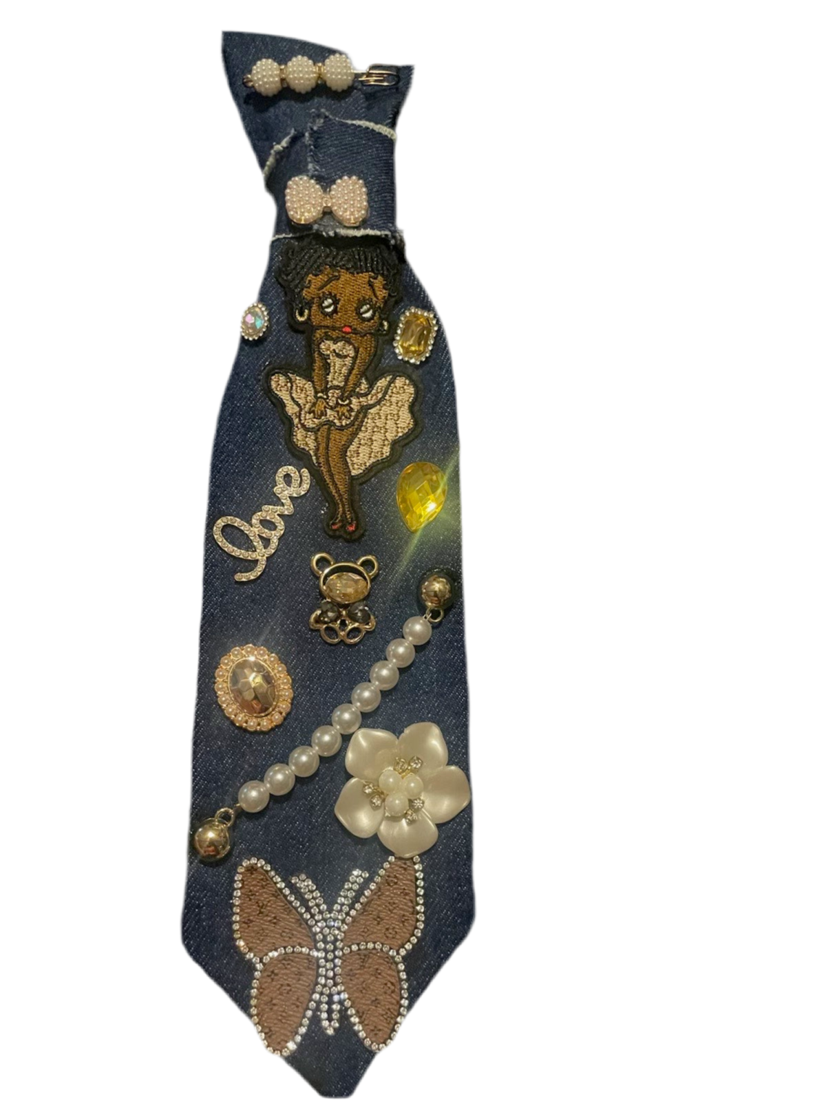 Denim Betty Boop L Junk Tie
