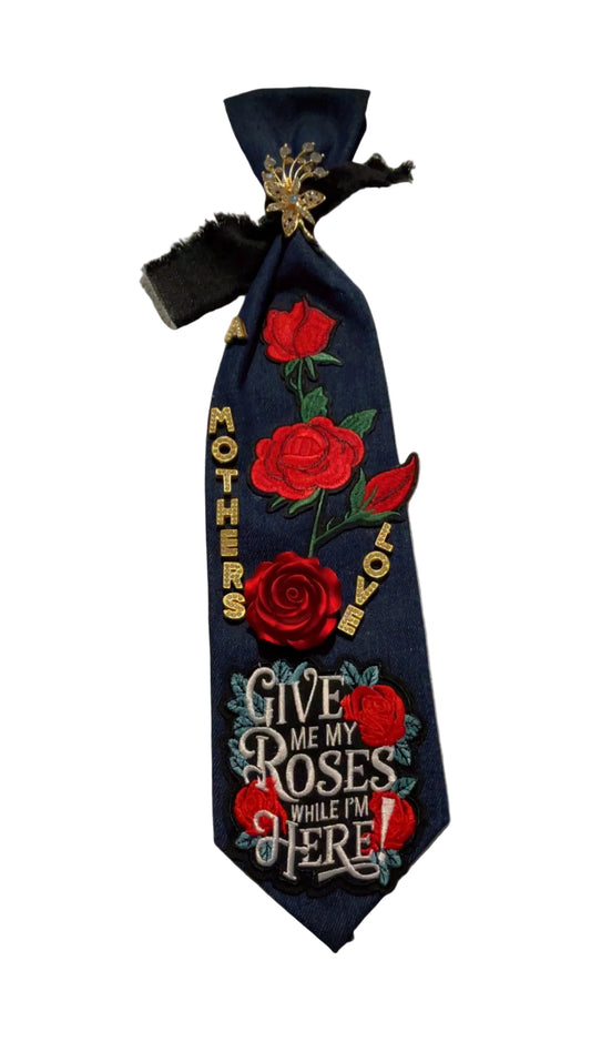 Custom Give me my roses necktie