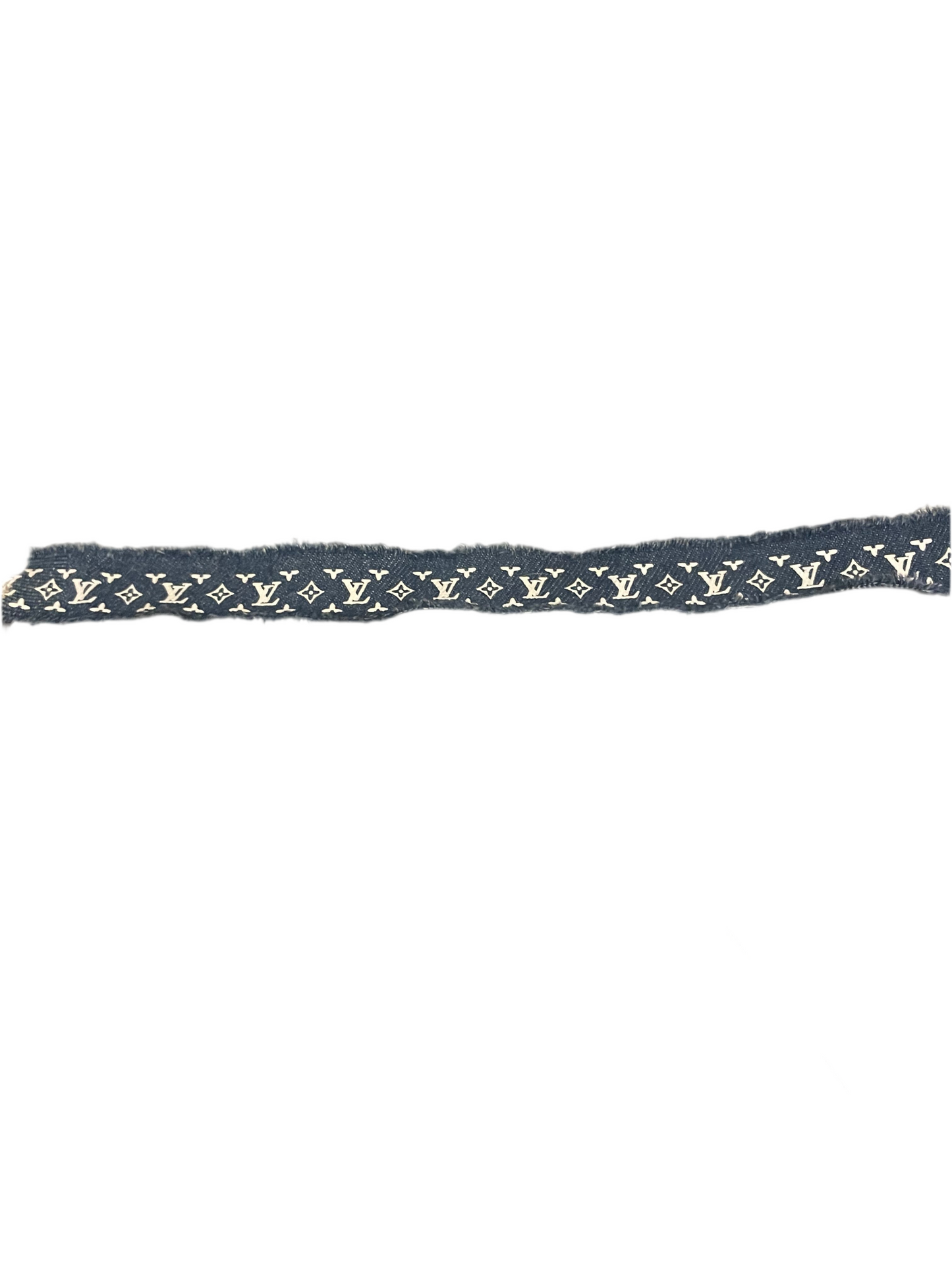 Denim ribbon trim