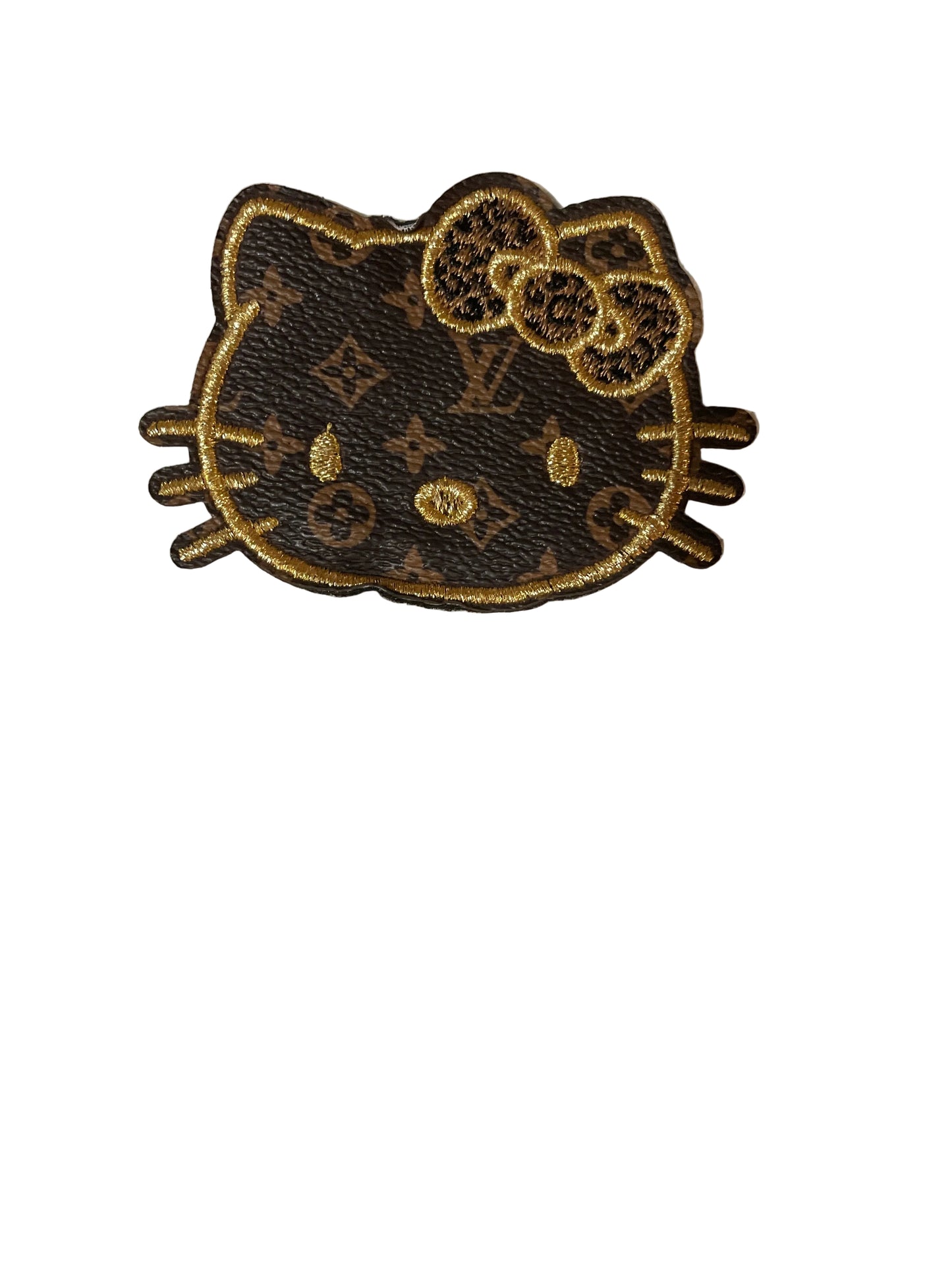 Faux leather shape patches