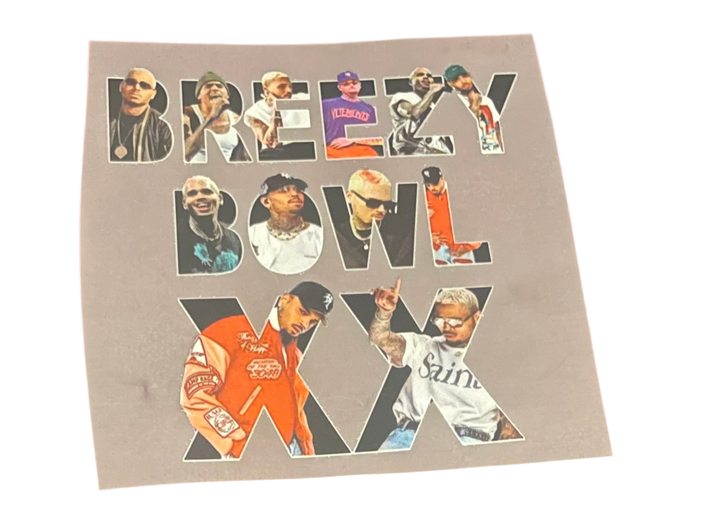 Chris Brown DTF small transfers