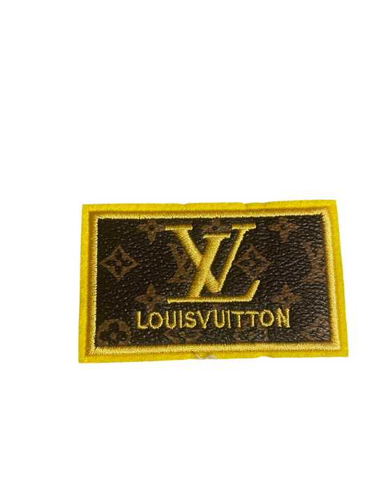 Brown and yellow V small patch