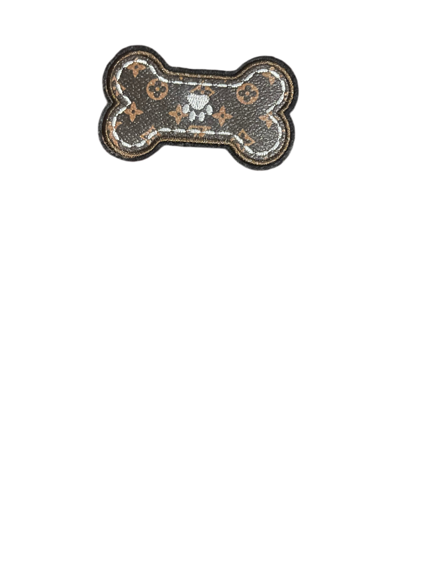 Faux leather shape patches