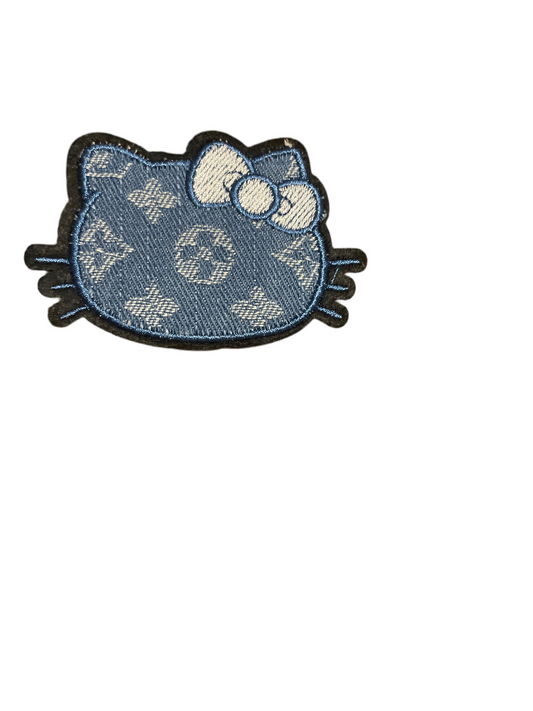 Denim kitty head