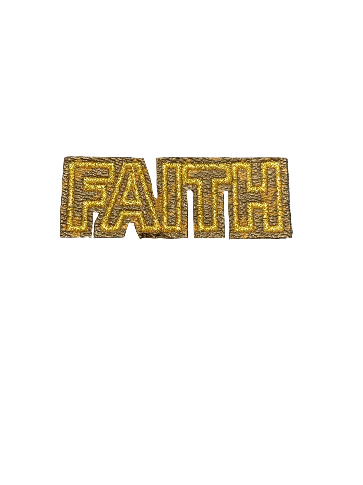 Faith leather patch
