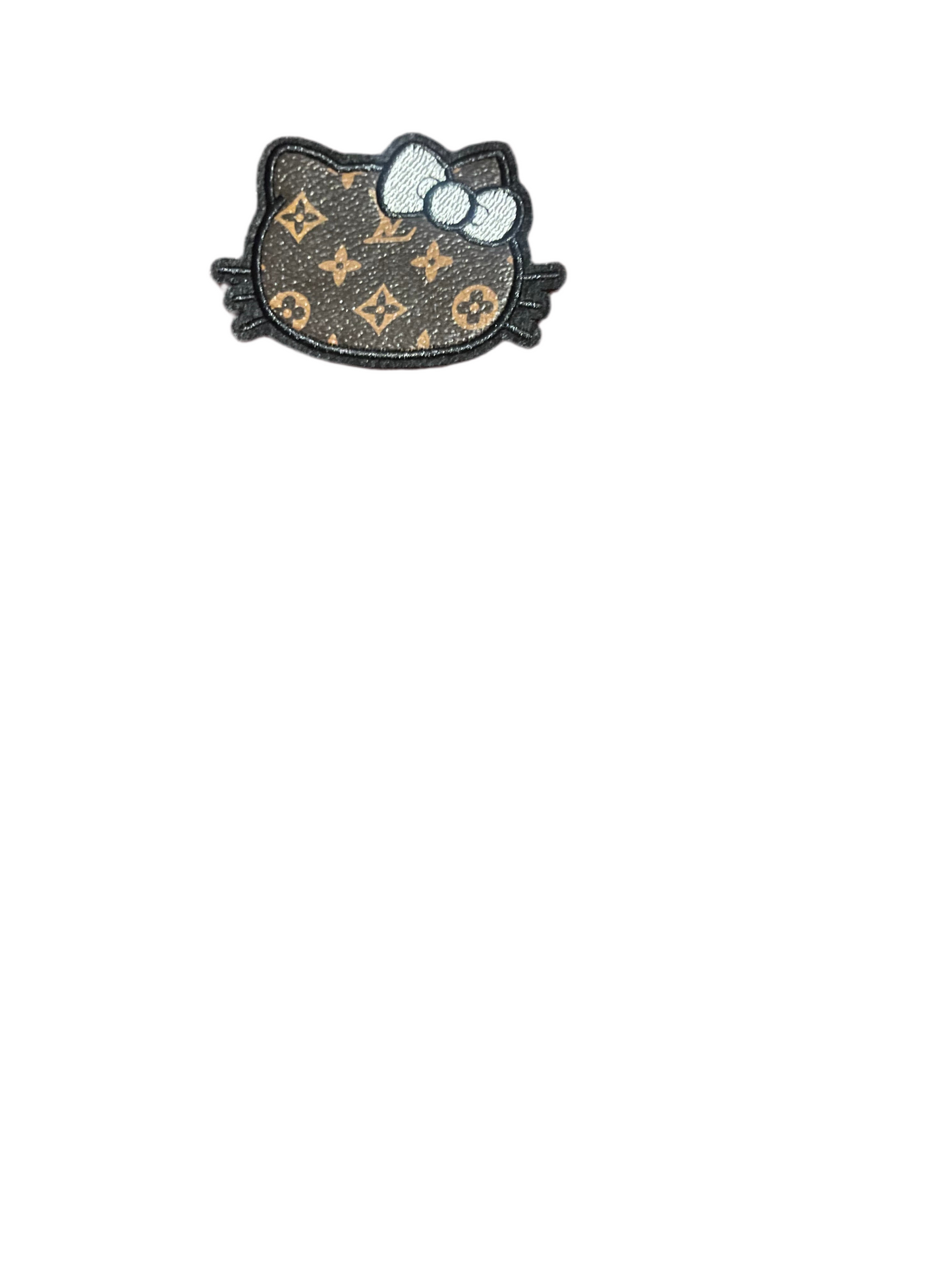 Faux leather shape patches