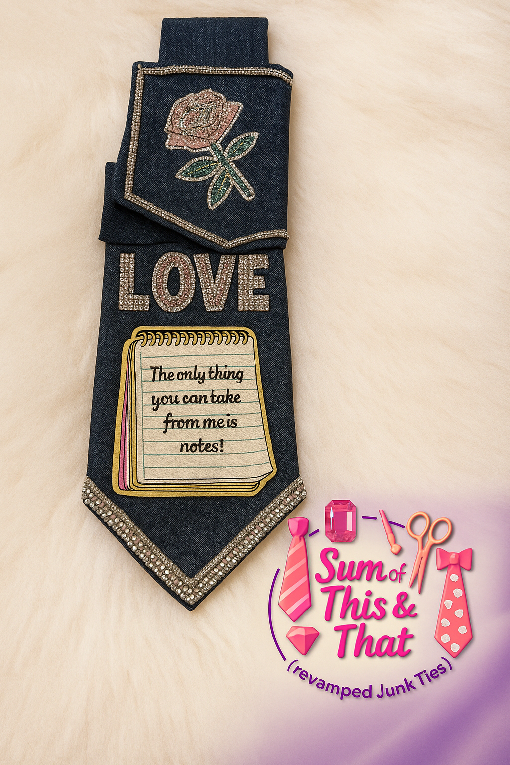 Love Denim necktie