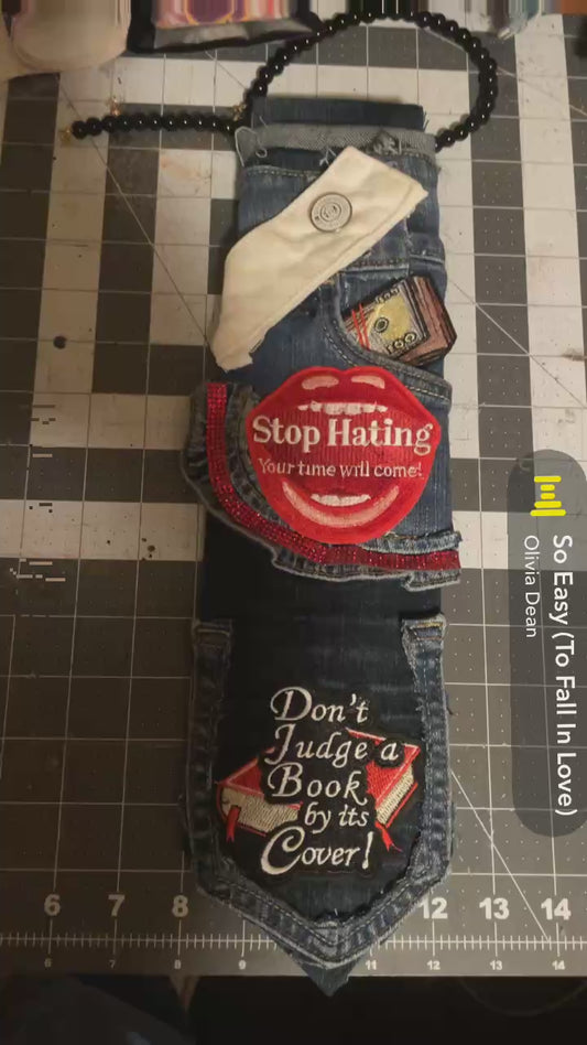 Stop hating denim junk tie